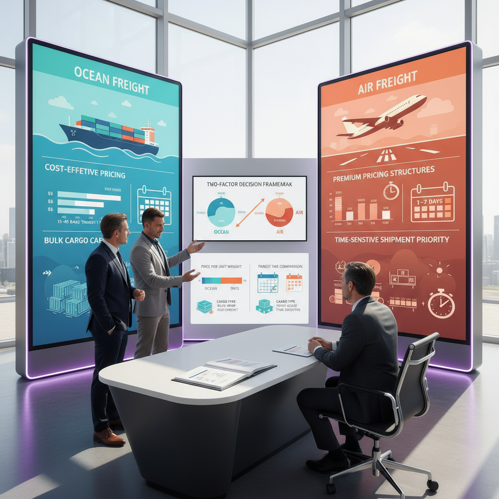The Two Key Factors to Consider Between Ocean and Air Freight